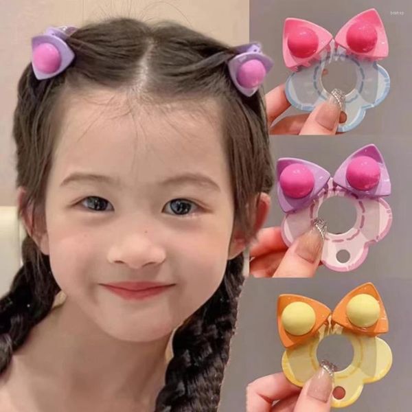 Saç Aksesuarları 8pcs/4 Molors Zekâlılık Kulak Klipsleri Yan Patlamalar Fix Fringe Barrette Makyaj Araçları Kızlar Kenar Saçkağı