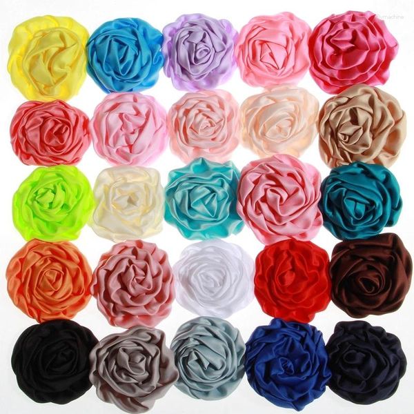 Dekorative Blumen, 10 Stück, 7,6 cm, Chiffon-Rüschen, Rosenknospen, künstliche Blumen für Hochzeitsdekoration, Stoff, Stoff, Schuhe, Einladung