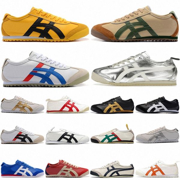 Matar Tiger Prata México Off 66 Branco Bill Bege 66s Grama Verde Azul Vermelho Preto Birch Peacoat India Ink Running Shoes Mulheres Homens Amarelo U4B3 #