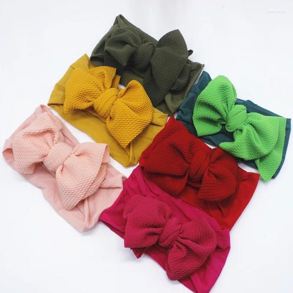 Acessórios de cabelo bonito arco banda infantil super macio borda larga esportes bebê malha elástica bandana menina headbands