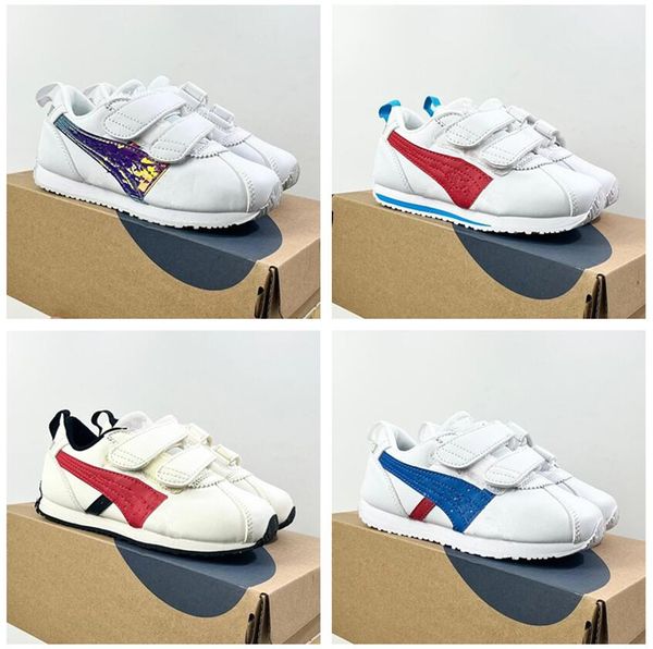 Kinder Neueste Mexiko Tiger 66s Leder Herren lässige Schwarz Birke Grüne tiefblau Metallic Gold Beige Red Creme Preußische graue Designerinnen Frauen Sneakers Party Party