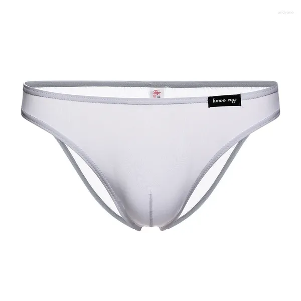 Mutande da uomo stile europeo-americano intimo in seta di ghiaccio slip all'ingrosso sexy setoso fresco B318