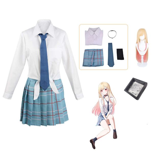 Anime meu vestir-se querido kitagawa marin cosplay traje jk uniforme escolar saia roupas trajes de halloween para womencosplay