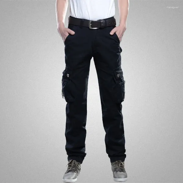 Homens Tracksuits Conjuntos de Carga Militar Homens Primavera Outono Multi-bolso Bombardeiro Mangas Compridas Camisas Resistentes ao Desgaste Calça Reta 2 Pcs Exército