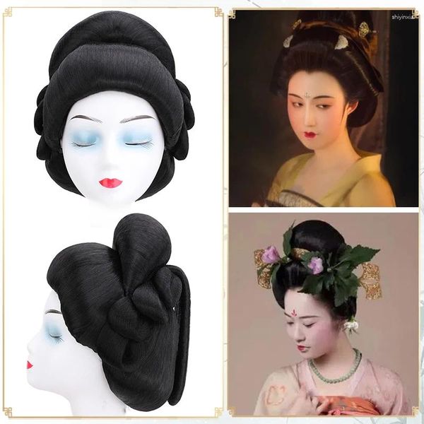 Fontes de festa integradas preto chinês antigo produtos de cabelo princesa vestir-se clássico senhora headwear estúdio pografia