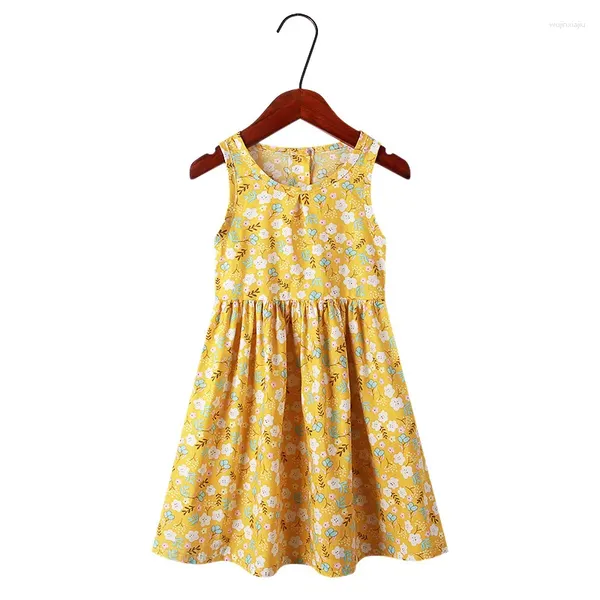 Vestidos de menina little maven bebê meninas lindo vestido de verão com estrelas algodão roupas casuais macias e confortáveis para crianças de 2 a 7 anos