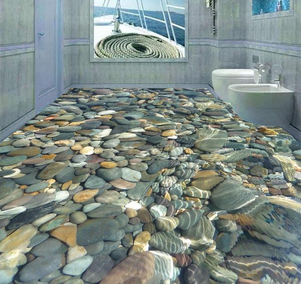 Фото напольные обои 3d стереоскопический камень водостойкая настенная роспись на заказ фото самоклеящиеся 3D пол