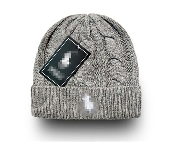 Üst Satış Erkekler Beanie Kış Unisex Örgü Şapka Gorros Bonnet Kafatası Kapakları Örgü Şapkalar Klasik Spor Kapağı Kadınlar Günlük Açık Tasarımcı Polo Beanies P-11