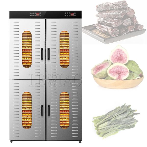 220 V 80 Schichten Speck Dörr Snacks Kräuter Gain Fleisch Lebensmittel Trockner Trockenfutter Maschine 80 Tabletts Lebensmittel Trockenfrüchte maschine Trockner