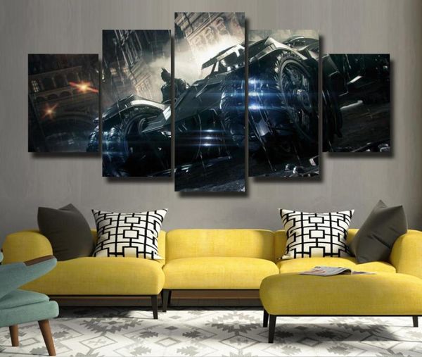 5p moderno mobiliário doméstico imagem hd impressão em tela arte parede da sala de estar decoração do quarto das crianças tema batman3433232