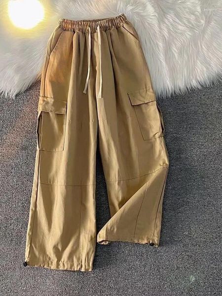 Pantaloni da uomo Foufurieux Harajuku Streetwear Khaki Cargo Uomo Tasche oversize Hip Hop Pantaloni larghi neri Pantaloni maschili moda coreana Casual