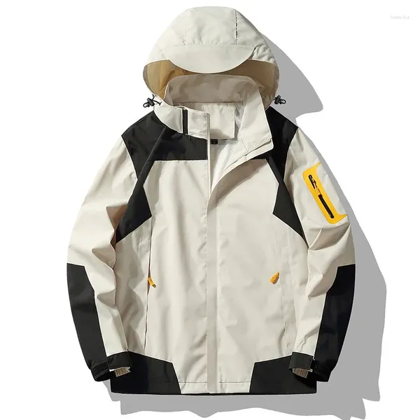 Giacche da uomo 2023 Sport Casual Giacca a vento maschile Cappotti con cappuccio Abbigliamento da giacca tattica traspirante militare