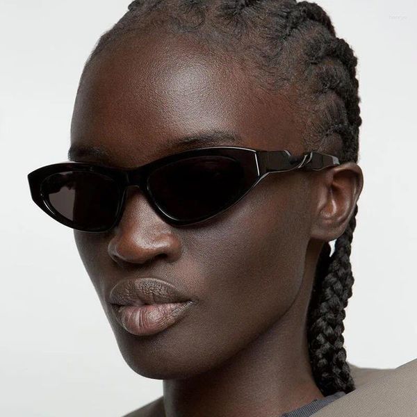 Солнцезащитные очки LeonLion 2023 Cateye маленькие женские брендовые дизайнерские очки женские/мужские очки «кошачий глаз» UV400 Lentes De Sol Mujer