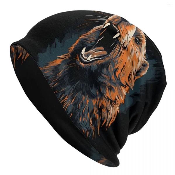 Berretti Marmotta Cappelli a cuffia a bocca grande Crema Animale Cappello a maglia Uomo Donna Moda Berretto elastico Cappellini invernali di design per esterni