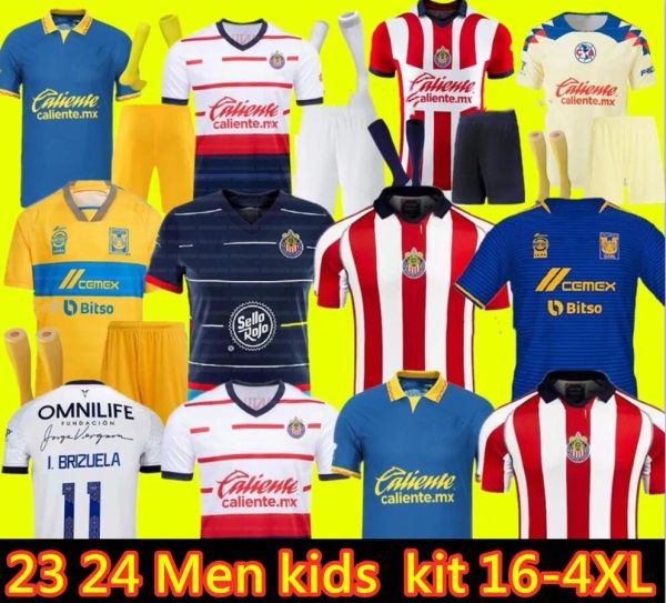 Liga MX 23 24 Club America Soccer Jerseys Leon Terceiro 2023 2024 Leon Tijuana Tigres Unam Chivas Guadalara Cruz Azul Camisas de futebol