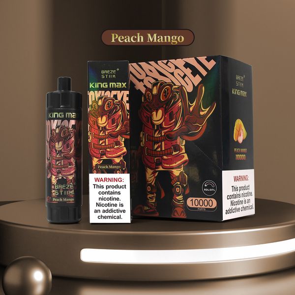 Vapori originali BREZE STIIK King Max 10k PUFFS bobina a rete E Kit di sigarette Penna Vape usa e getta 20ml e-liquid 850mah Batteria ricaricabile Vaporizzatore Bar