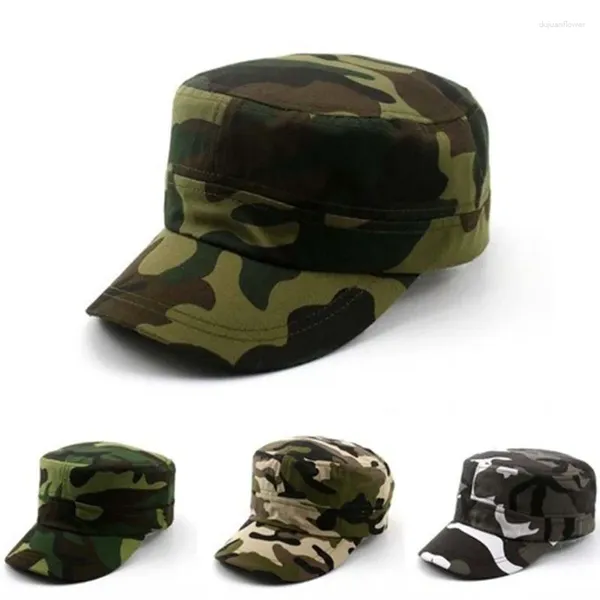 Berretti a sfera Estate Moda Uomo Baseball Tattico Esercito Camouflage Berretto piatto Cappelli Visiera esterna da uomo per donna Addestramento militare Camo 2023