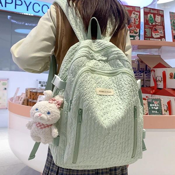 Okul çantaları küçük taze kızlar çanta yüksek güzellik sırt çantası basit üniversite öğrencilerinin hafif su geçirmez