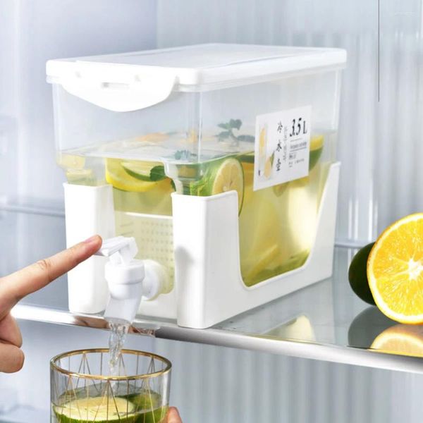 Waterflessen 3.5L Grote Capaciteit Koude Ketel Koelkast Met Kraan Limonade Fles Theepot Sap Container Ijs Koele Kruik