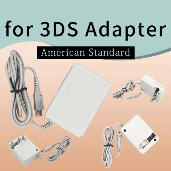 US 2-Pin Stecker Ladegerät AC Adapter Netzteil Kabel für Nintendo DSi 3DS XL LL NDS Konsole 12 LL