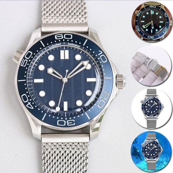 Assista Cerâmica Bezel NTTD 42mm Homens Orologio Sapphire Mens Relógios Limitado Movimento Automático Mecânico Montre de Luxe Relógio Nato 300M Relógios de Pulso 007