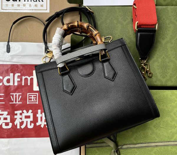 5A Cosmetic Bags G702721 27 cm Diana Small Tote Bamboo Top Handle Bag Discount Designer-Geldbörsen für Damen mit Box Fendave