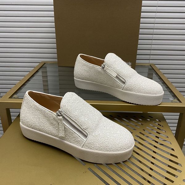 Designer-Freizeitschuhe aus echtem Leder für Herren, Größe 34–48, luxuriöse, hochwertige Leder-Loafer-Damen-Trend-Turnschuhe, Unisex, Gz-Paar, Strass-Tennisschuhe MD0017