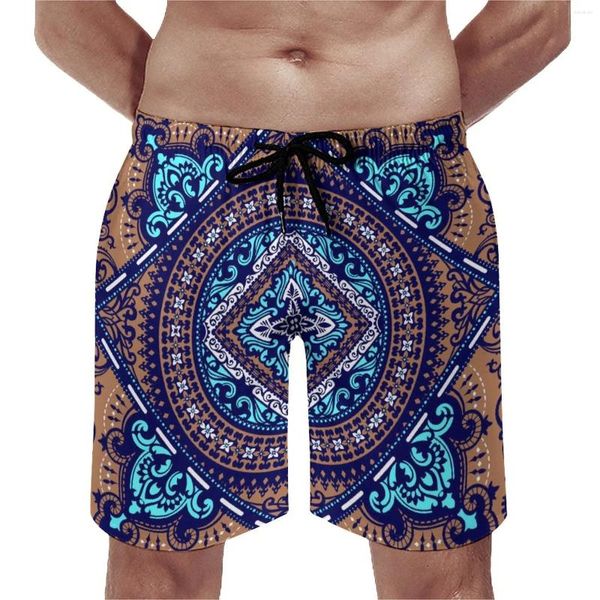 Costume da bagno estivo da uomo Bandana personalizzato Costume da bagno con coulisse Vita regolabile Pantaloncini sportivi Beach Party Surf Ciclismo