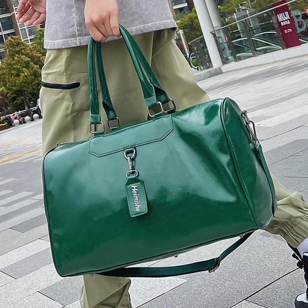 Seesäcke Große Kapazität Reise PU Weiches Leder Umhängetasche Für Frauen Männer Mode Gepäck Tote Handtaschen Duffle Crossbody