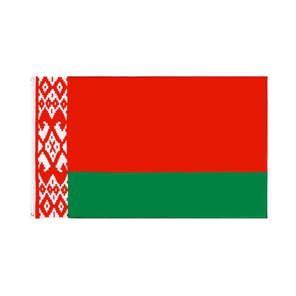 3x5Fts 90x150cm Weißrussische Nationalrepublik Weißrussland Flaggen Weißrussland Flagge Banner Polyester Banner für Innen-Außendekoration Direkter Fabrikgroßhandel