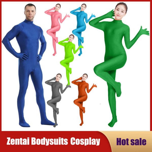 Cosplay Yeni Kid Yetişkin Lycra Zentai Suit Custome Unisex Cilt Sıkı Tulum Tek Parça Boş Börek Dans Kıyısı Kadınlar ve Erkekler