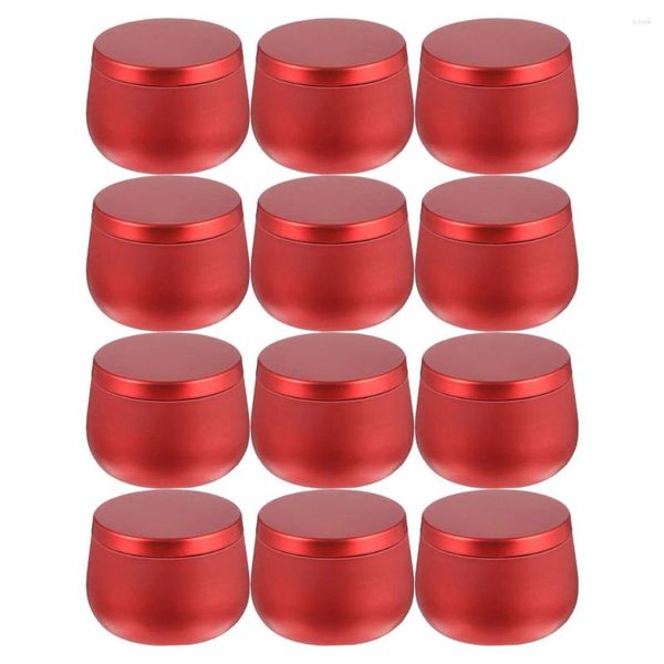 Garrafas de armazenamento 12 Pcs Mini Recipientes de Especiarias Barriga Frasco de Flandres Latas Caixa de Lanche Rodada Selada Viagem Artesanal