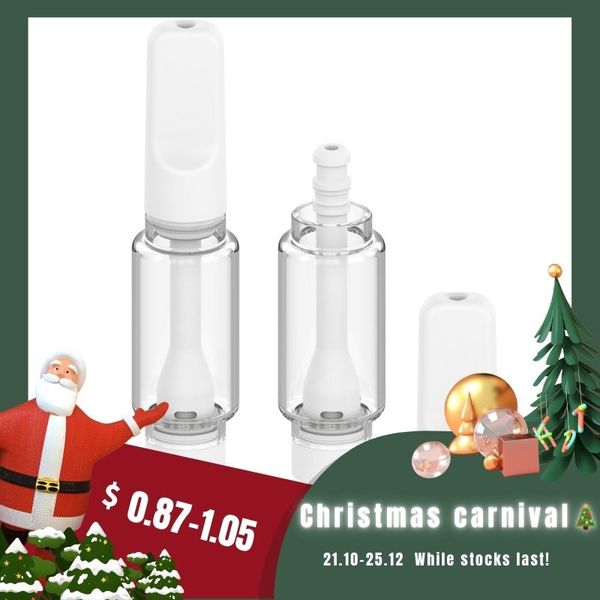 Atacado 510 Tópicos Imini Todo o Cartucho de Óleo de Vidro Vape Bobina de Cerâmica de Vidro Atomizador de Óleo Tanque Vazio Vape Bobina de Cerâmica 0.5ml 1ml 2ml Atomizador