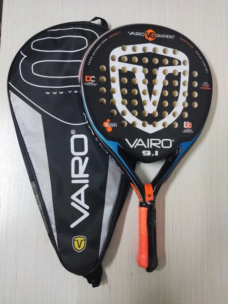 Raquetes de squash de alta qualidade padel3 camada placa de fibra de carbono paddle eva rosto tênis praia raquete saco vairo 91 360g 231020