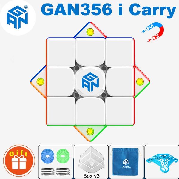 Cubi magici GAN Carry Smart Magic Cube Magnetico GAN356 Robot professionale Puzzle di velocità Giocattolo per bambini Magnete Cubo Magico 231019