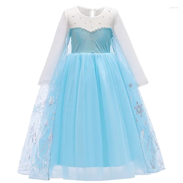 Abiti da ragazza Autunno Inverno Manica lunga Vestiti per bambini Vestito da principessa Costume cosplay Festa per bambini Abbigliamento natalizio