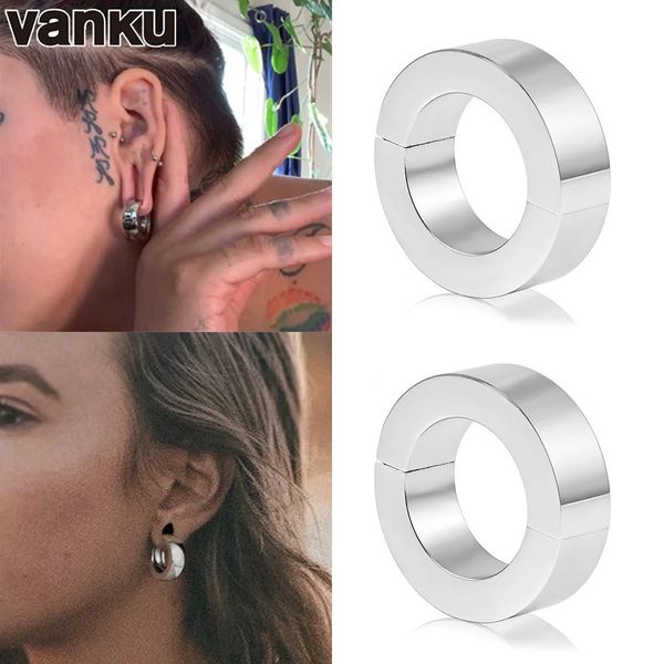 Шпильки Vanku, 2 шт., 6 мм, нержавеющая сталь 316, круглые вешалки для ушей, измерители веса ушей, украшения для тела, женские пробки для пирсинга и серьги-туннели 231020