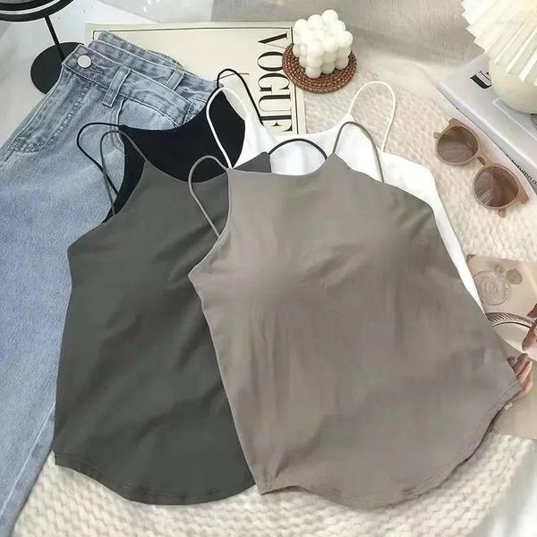 Camisoles tanques esportes roupa interior sem fio sem costura sexy colheita volta tubo camiseta superior sem fio tanque camis lingerie bralette beleza topos