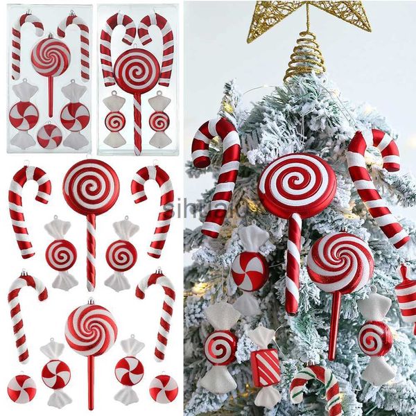 Decorazioni natalizie Mescola graziose barrette di cioccolato natalizie, lecca-lecca, palline dell'albero di Natale, attività celebrative, appendi decorazioni natalizie per la casa 2023 Navidad National