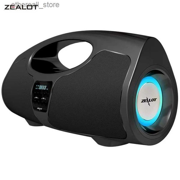 Колонки для сотовых телефонов ZEALOT P1 40 Вт Портативная беспроводная Bluetooth-колонка IPX5 Boom Box Водонепроницаемый громкоговоритель Динамический музыкальный сабвуфер Открытый стерео Q231021