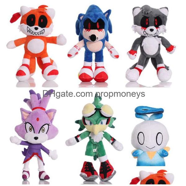 Animali di peluche ripieni Spot all'ingrosso Cartoon Super Sonic Doll Mouse Peluche Riccio Giocattoli Regali Animali di peluche Peluche Dhsnd