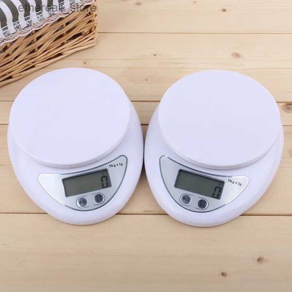 Кухонные весы для ванной комнаты 5 кг/1 г Портативные цифровые весы со светодиодной подсветкой Электронные почтовые весы для еды Q231020