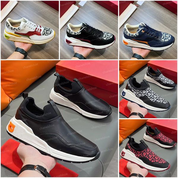 Designer-Schuhe für Herren, Gancini, Low-Cut-Sneaker, Luxus-Leder, Canvas, Gummi, Slip-on-Sneaker, Größe, Mode im Freien, Freizeitschuhe, Läufersohle, Wallabee-Schuhe, Größe 38–45