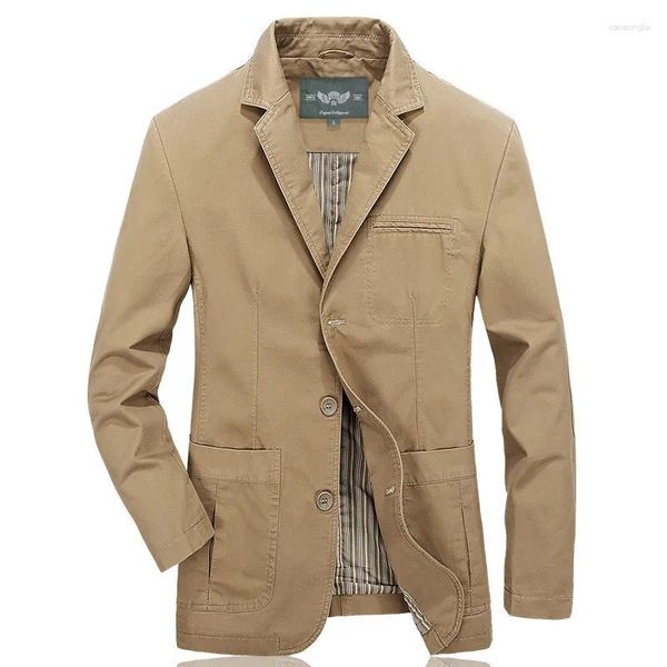 Jaquetas masculinas fabricante fonte primavera e outono estilo grande tamanho algodão terno casual 817 # blazer
