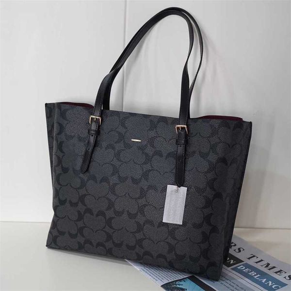 Verkaufe C Print Große Kapazität Designer Handtasche Frauen Designer Tasche Schwarz Totes Damen Luxus Einkaufstaschen Multifunktionale Brieftasche