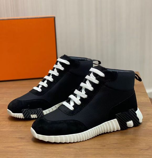 Designer de luxo 19Fw Sapatos Casuais Cloudbust Thunder Black Sneakers Treinadores Masculinos Malha High-Top Sneaker Luz Borracha 3D Inverno Quente Caminhada Sapato b25 com caixa