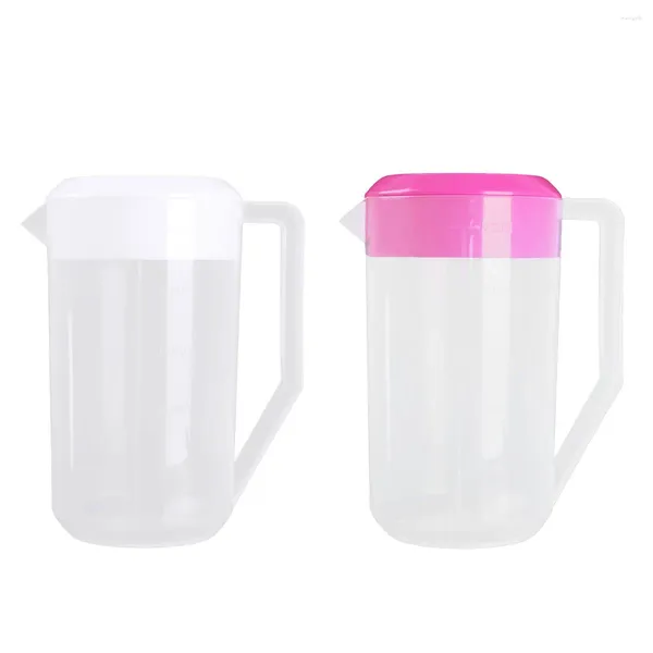 Garrafas de água 2500ml chaleira fria durável plástico escala medição pote cozinha casa leite chá jarro grande capacidade recipientes líquidos