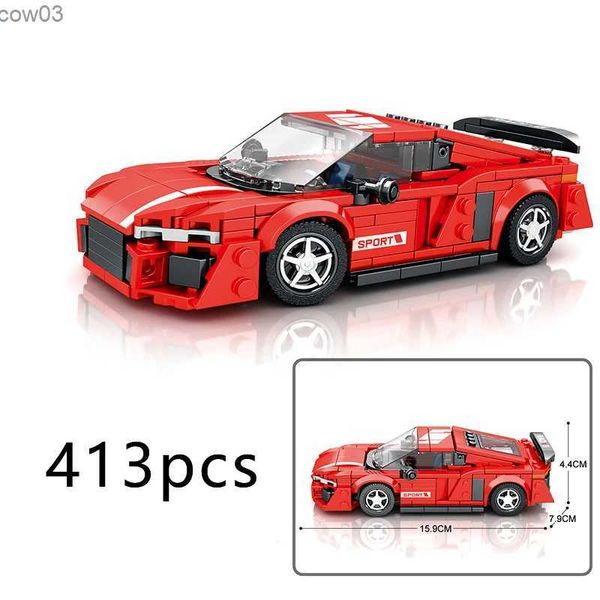 Blöcke Geschwindigkeit Champions SUV Auto Stadt Modell Moc Ziegel Off-road Set Racing Gebäude DIY Kind Spielzeug Sport Super kreative Technik R231020