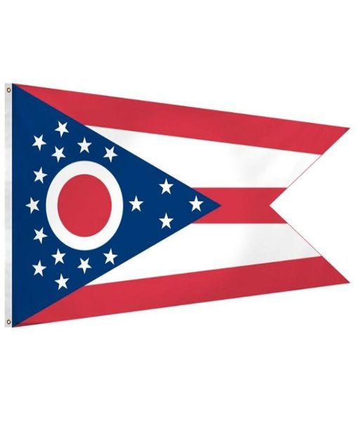 USA American Ohio State FLag 3x5 Nuovo poliestere stampato stile personalizzato volante appeso decorazione riunione di casa all'aperto4262645