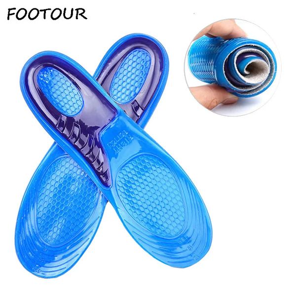 Schuhteile Zubehör FOOTOUR Silikon-Gel-Einlegesohlen Herren Damen Einlegesohlen Sportschuhpolster Orthopädische Fußgewölbeunterstützung Massierende Stoßdämpfung Schuheinlagen 231019